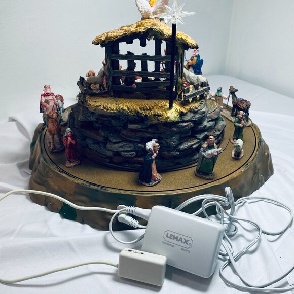 LEMAX Working Animated Nativity Scene Lights Motion #74713 O Holy Night 2007 EUC - Picture 7 of 9